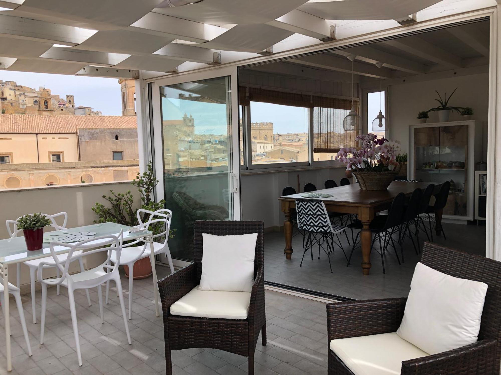 Apartament Attico Da Rosa Con Vista Spettacolare A 360 Gradi Caltagirone Zewnętrze zdjęcie